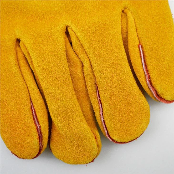 Work Safety Cow Two-layer Leather Argon Arc Leather Welding Gloves